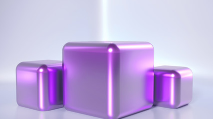 Elegant, beautiful abstract background with elements, studio, pedestal, minimalism. 3d illustration, 3d ..rendering.