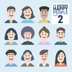 Variety-of-human-11-Avatars-Happy-PEOPLE-volume-2