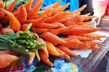 carrots in the market