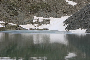 Bergsee im Frühling