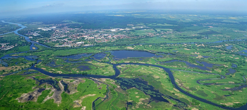 Flusslandschaft der Warthe
