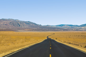 Road in desert of the Oman