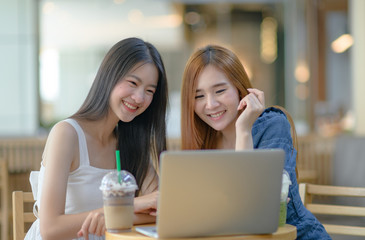 young asian women online with social media in anywhere enjoying, life with live online connecting to the World update media