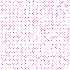 Pink seamless pentagram star pattern background - vector design