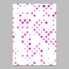 Abstract pentagram star pattern background brochure template - vector graphic design