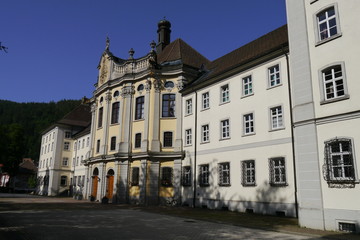 Fototapeta na wymiar Barocke Fassade Kloster St. Blasien