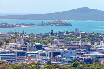 View of Auclkand's suburbs from Mount Eden