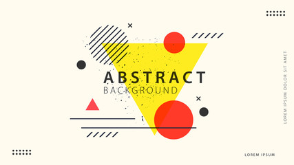 Retro abstract geometric background collection