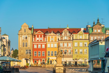 Fototapeta na wymiar POZNAN, POLAND - September 2, 2019: The Old Market Square (Stary Rynek) in Poznan, Poland