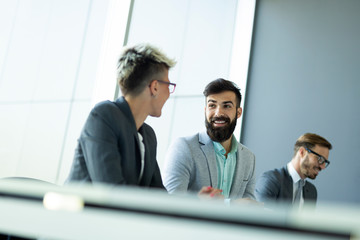 Business colleagues in conference room during meeting