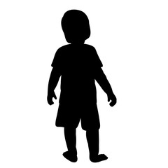  silhouette of a child, boy