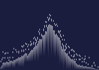Naklejka premium Abstract background with lines. Lines composed of glowing backgrounds. Vector illustration.