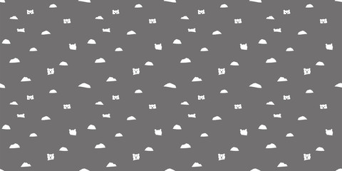 Polar bear background. Seamless pattern.Vector. 白熊パターン