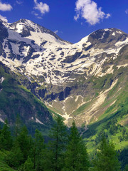 Beautiful view of the austrian alps. Grossglockner, Austria,