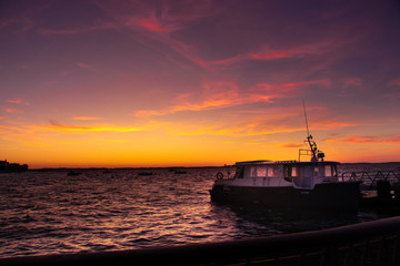 Obraz premium Sunset in Arcachon