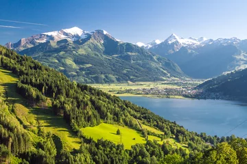 Tapeten View of Lake Zell am See in summer © Alexey Oblov