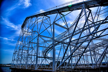 Roller coaster at Hakkeijima Sea Paradise