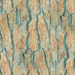 Seamless stylized texture of an old tree bark.