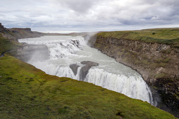 Waterfall Gullfoss  - Iceland - obrazy, fototapety, plakaty