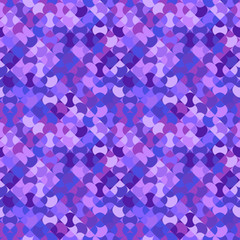 Seamless colorful curved shape pattern background - abstract vector design