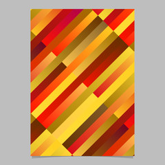 Colorful trendy gradient modern stripe poster template - abstract vector brochure background graphic