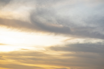 Obraz premium Lighten sky with white cotton clouds