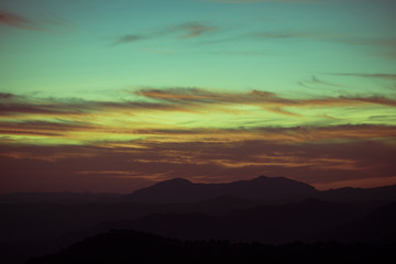 Fototapeta premium Gradient colours of an amazing sky