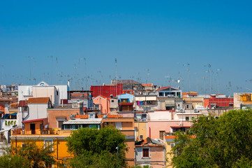 Oldtown street in Barletta city, region Puglia, Southern Italy