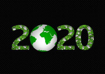 2020 Green planet illustration