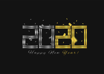 2020 golden numbers illustration