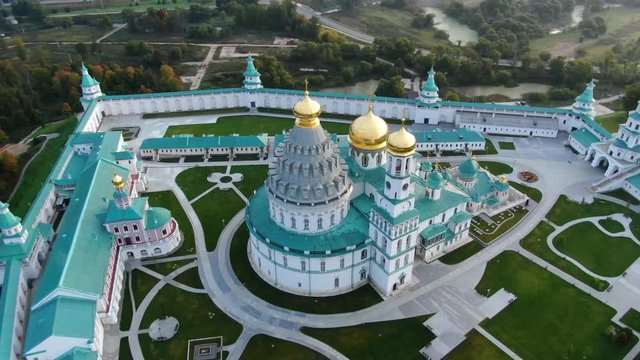 View circular panorama from the height of the monastery in New Jerusalem