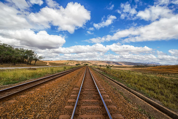 Obraz premium railway in the countryside