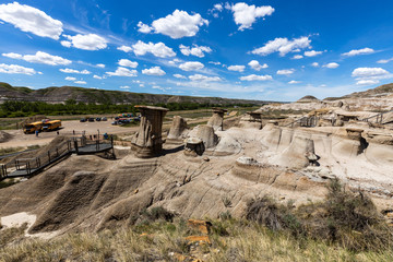 The Hoodoos of Alberta by Drumheller in Canada	