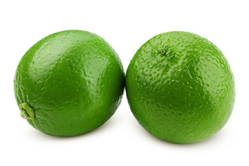 lime isolated on white background, clipping path, full depth of field