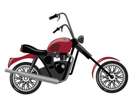 Cartoon motorcycle. Vector illustration of transport. Drawing for children. Stock Vector | Adobe Stock Cartoon motorcycle. Vector illustration of transport. Drawing for children. Stock Vector | Adobe Stock