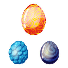 Vector illustration of dinosaur and magic logo. Set of dinosaur and fantasy vector icon for stock.