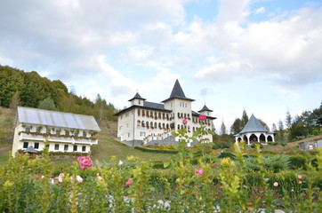 Fototapeta na wymiar A monastery in a nature reserve in Romania 