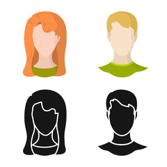 Vector illustration of professional and photo sign. Set of professional and profile stock symbol for web.