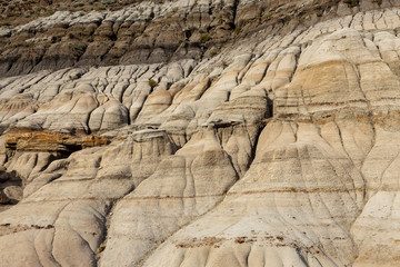 The Landscape at the Hoodoos of Drumheller in Alberta Canada