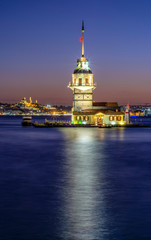 Maiden's Tower in istanbul, Turkey (KIZ KULESI - USKUDAR)