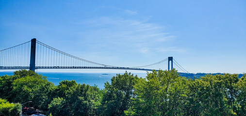 Obraz premium Verrazzano-Narrows bridge in Brooklyn, New York