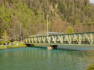 Fototapeta premium rope Switzerland alps