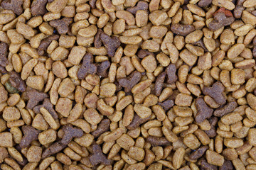 Dry cat food used as background
