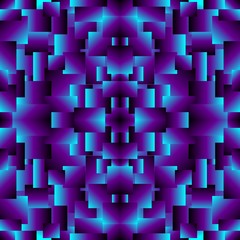 Seamless endless repeating multicolored bright ornament of different colors