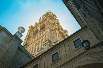 Architect Buildings in Spain in Sunny Day