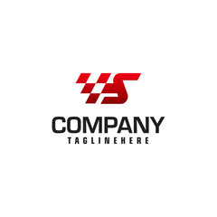 Auto speed letter S logo template vector illustration