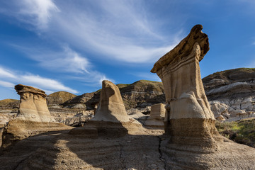 The Hoodoos of Alberta by Drumheller in Canada	
