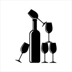 Bottle Of Wine And Glass