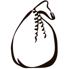 Illustration of gift icon on white background