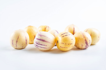 Fresh fruit ginseng fruit on white background